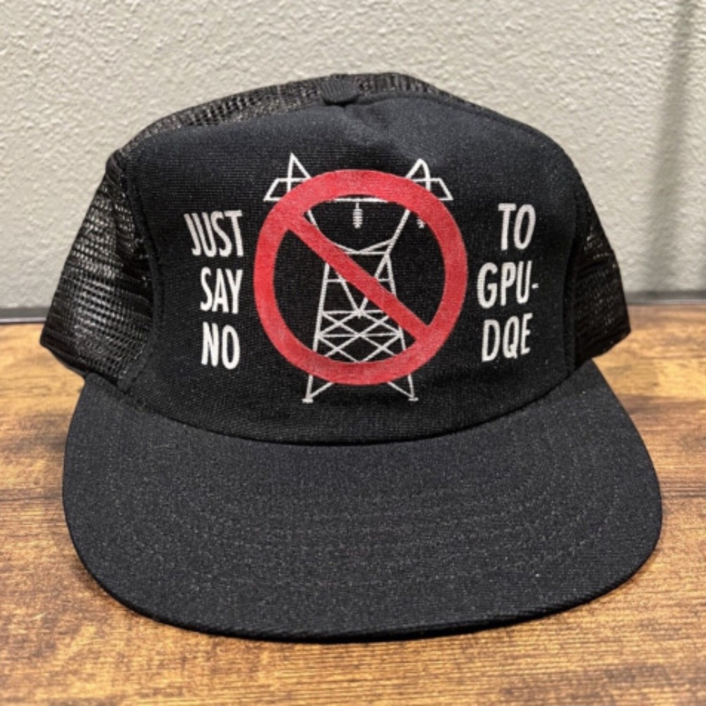VINTAGE ADVERTISING SNAPBACK BASEBALL CAP TRUCKERS MESH HAT JUST SAY NO GPU-DQE